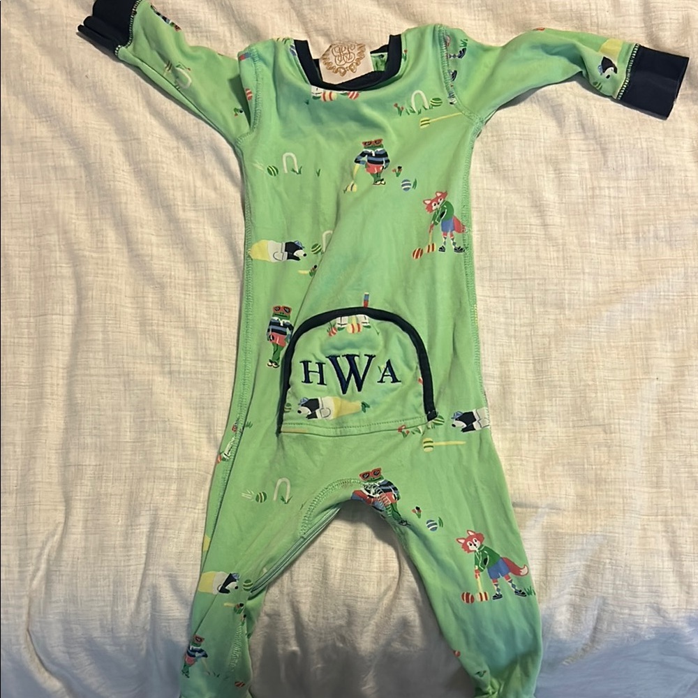 TBBC monogrammed footies